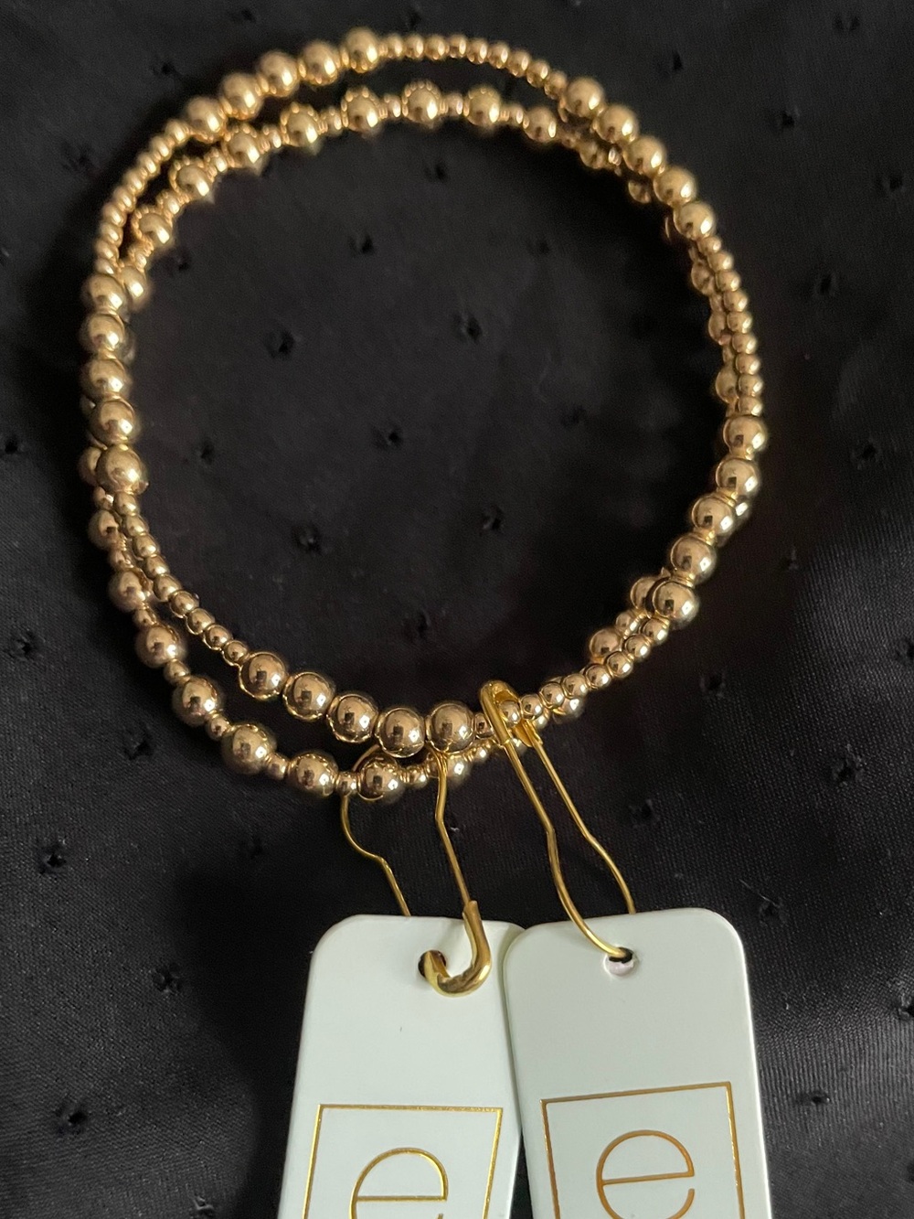 enewton GratefulGold 4mm Bead Bracelet plus Blissful Gold 4mm NWT